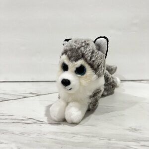 TY Baltic Grey And White Husky Puppy Dog Plush Stuffed Animal
